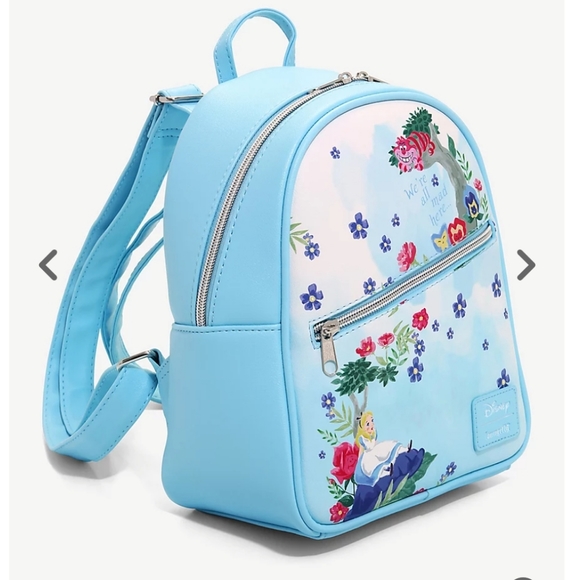 NWT Loungefly Alice in Wonderland Mini Backpack - Picture 2 of 7
